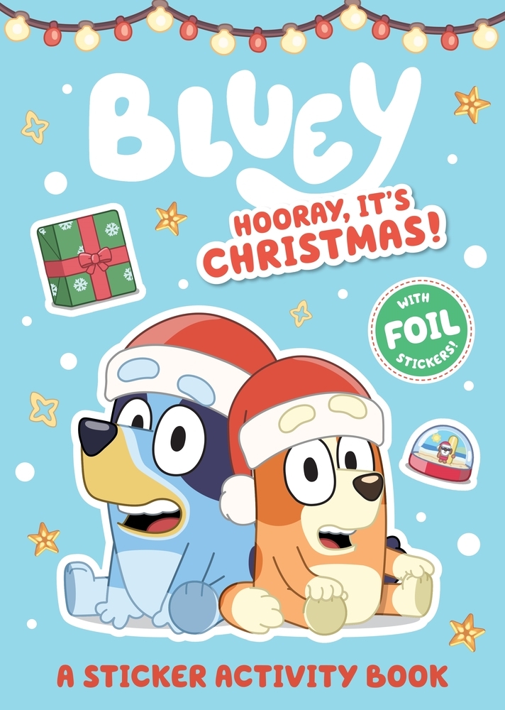 Bluey Christmas Pack of 2 Books: Verandah Santa & Hooray, It's