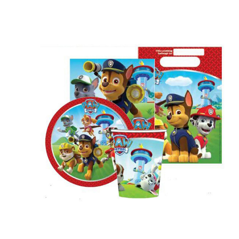 Paw Patrol Birthday Party Pack 40 Pieces | Aussie Toys Online