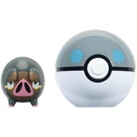 Pokemon Clip 'N' Go Lechonk and Heavy Ball