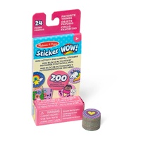 Melissa & Doug - Sticker WOW! Mini Activity Pad & Refill Stickers - Favorite Things