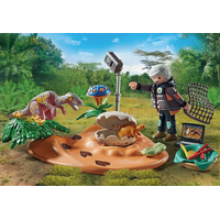 Playmobil - Dinos - Stegosaurus Nest with Egg Thief