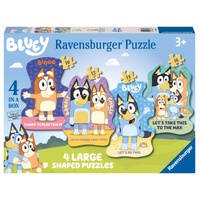 Bluey - Let's do this! 4 In A Box Large Shaped Jigsaw Puzzles