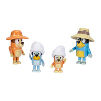 Bluey Figure 4 Pack - Family Trip