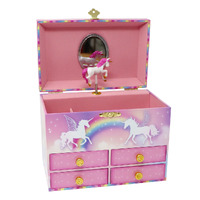 Pink Poppy - Unicorn Dreamer Medium Musical Jewellery Box