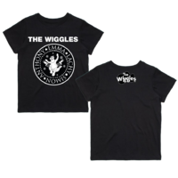 The Wiggles Presidential Seal Tour Kids T Shirt Black & White Size 6