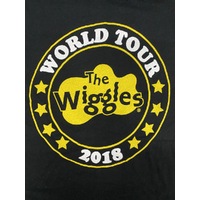 The Wiggles World Tour 2018 Adults T Shirt Black